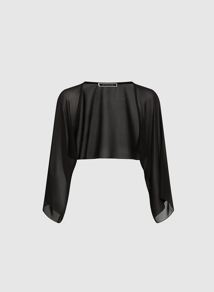 Long Sleeve Chiffon Bolero