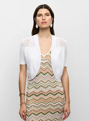 Boléro Essentiels en tricot ajour