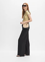 Drawstring Waist Wide-Leg Pants