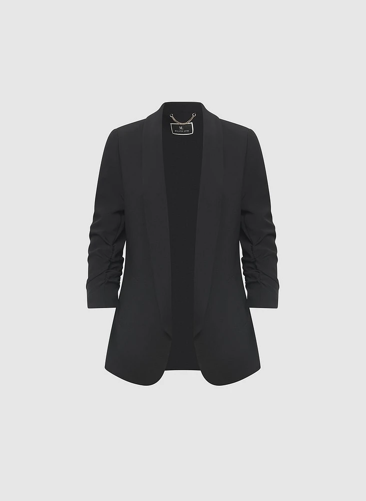 Blazer ouvert à manches 3/4