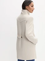 Button Tricotine Coat