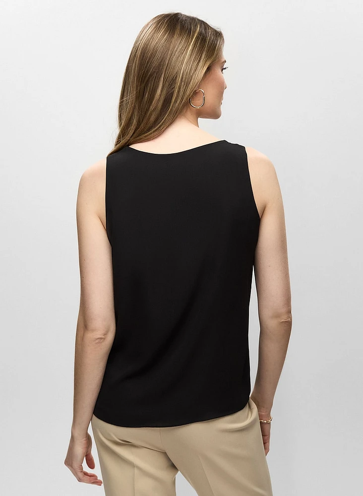 Essential Sleeveless V-Neck Blouse