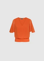 Blouse à manches évasées