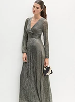 Shimmering Plissé Dress