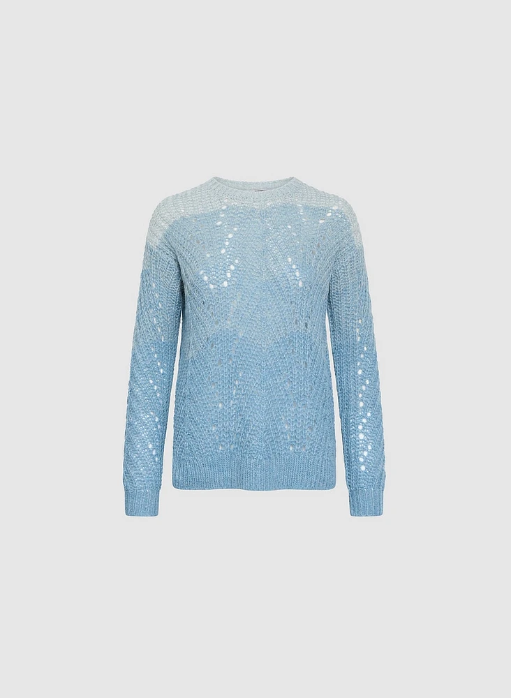 Ombre Open Weave Sweater