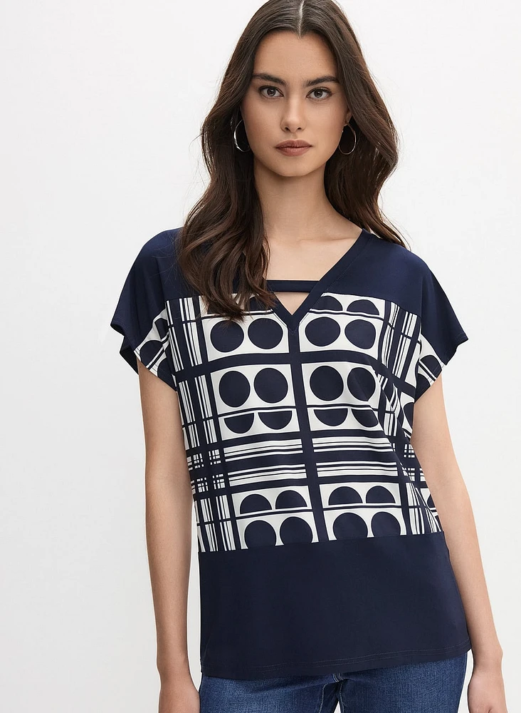 Joseph Ribkoff - Geometric Print Top