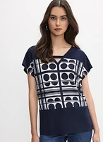 Joseph Ribkoff - Geometric Print Top