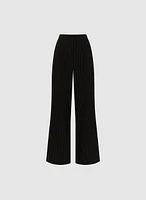 Pinstripe Wide Leg Pants