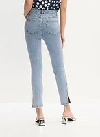 Slim Leg Rhinestone Detail Jeans