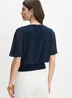 Blouse à manches évasées