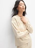 Sequin Embellished Sweatshirt