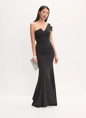 One-Shoulder Fitted Gown