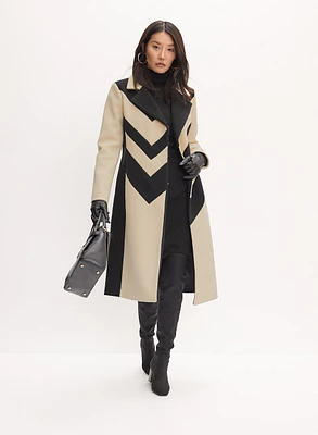 Chevron Front Coat