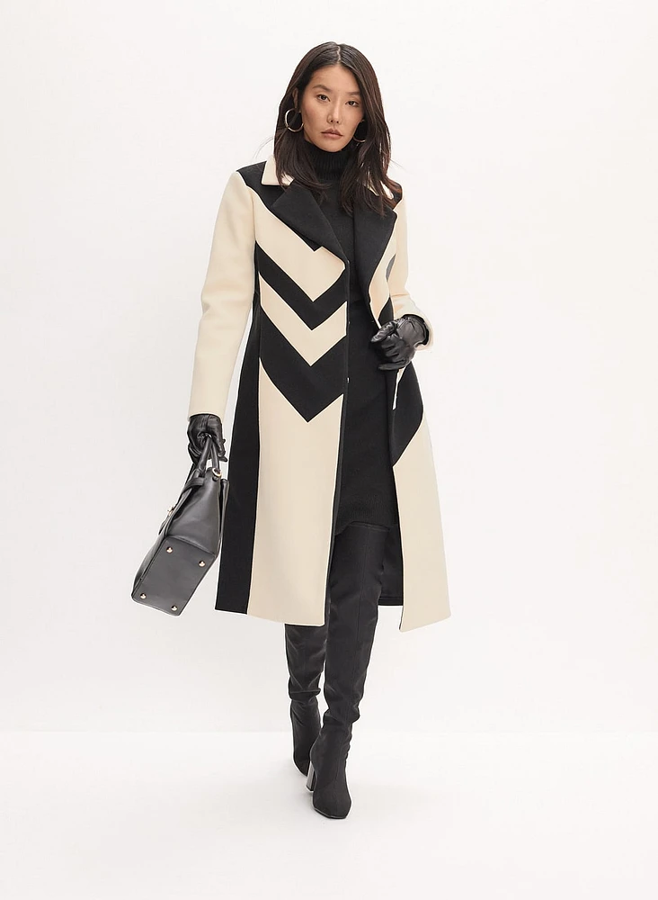 Chevron Front Coat