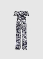 Palm Print Jumpsuit