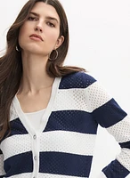 Stripe Knit Cardigan