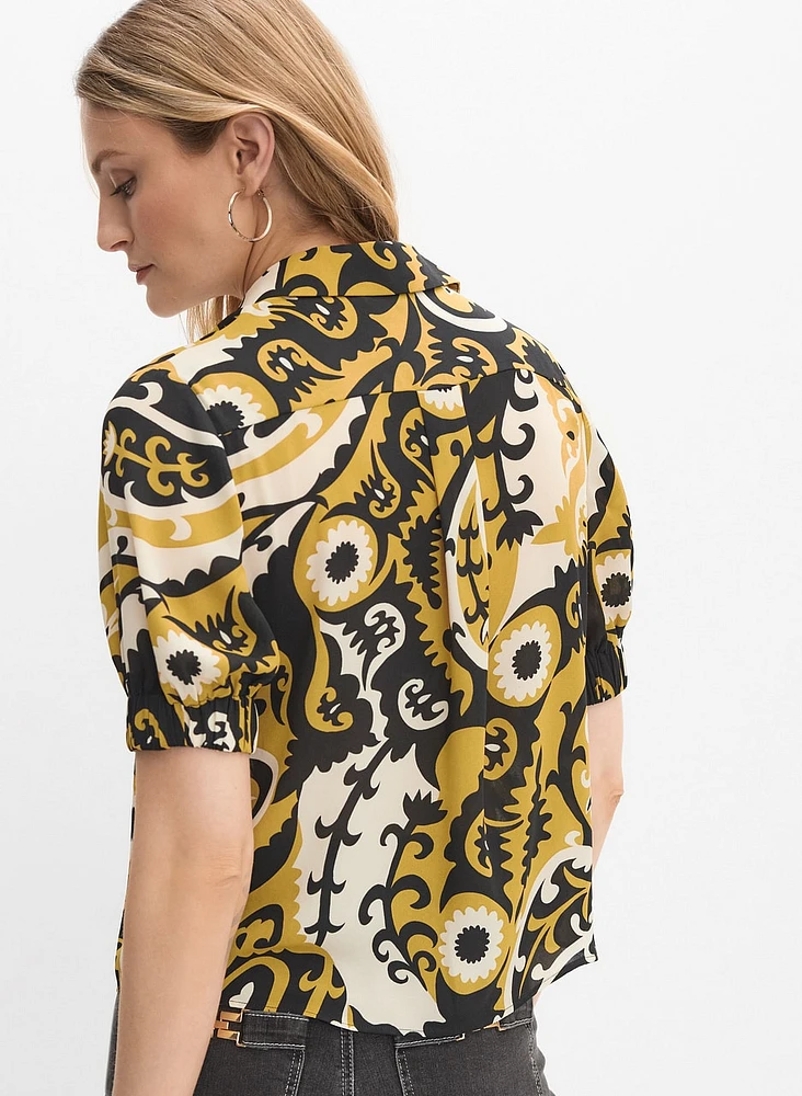 Inverted Paisley Blouse