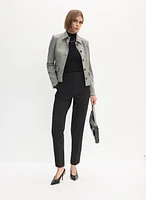 Button-Up Jacket & Slim-Leg Pants