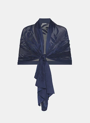 Jacquard Leaf Scarf