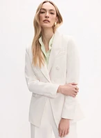 Crepe Peaked Lapel Jacket