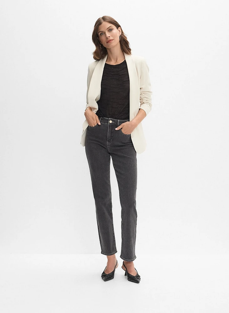 Haut en jacquard texturé