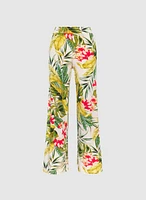 Tropical Wide-Leg Pants