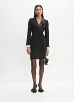 Robe blazer à double boutonnage