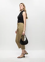 Capri à jambe étroite avec poches obliques