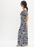 Palm Print Jumpsuit