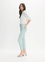 Slim-Leg Denim Capris