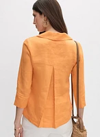 Joseph Ribkoff - Linen Polo Blouse