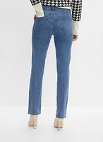 Rhinestone Detail Straight Leg Jeans