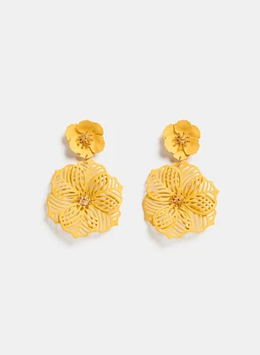 Rubber Flower Earrings