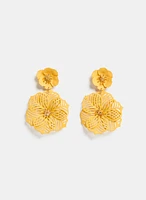 Rubber Flower Earrings