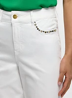 Rhinestone Wide Leg Jeans