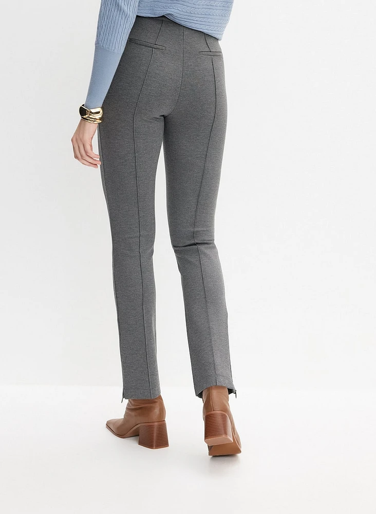 Pantalon droit à plis avant