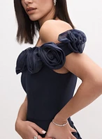 Rosette Detail Dress