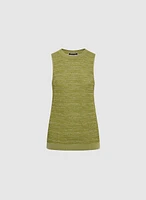 Essential Sleeveless Textured Sweater