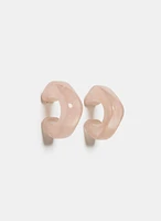Marbled Hoop Earrings