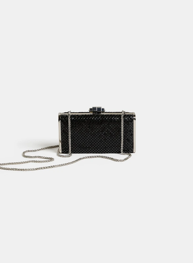 Mesh Rectangular Clutch