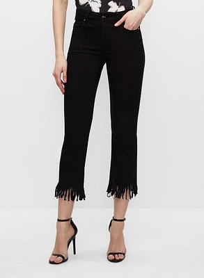 Frank Lyman - Fringe Detail Tencel Jeans