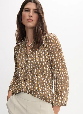 Blouse à motif abstrait