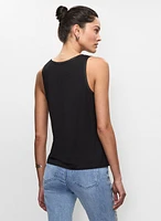 Haut sans manches en satin