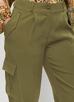 Tie Waist Cargo Pants