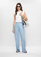 Pull-On Wide Leg Pants