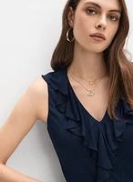 Ruffle Detail Top