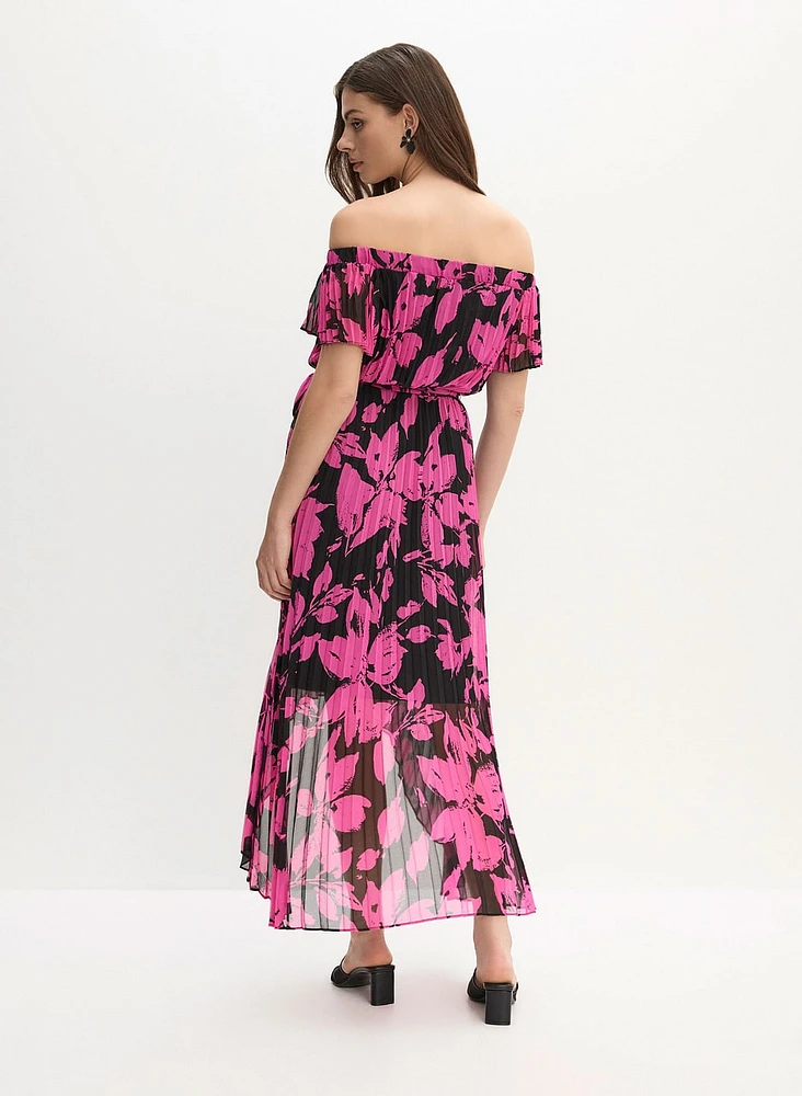 Joseph Ribkoff - Off-the-Shoulder Floral Dress