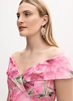 BA Nites - Floral Off-The-Shoulder Dress