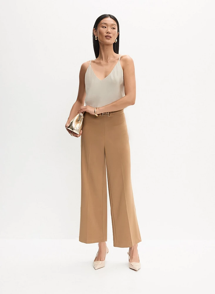 Camisole en satin et pantalon gaucho