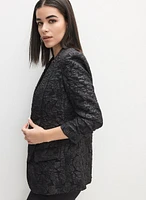 Floral Jacquard Jacket